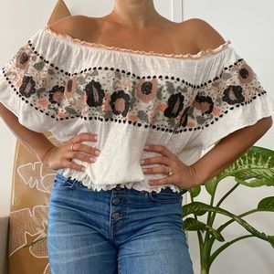Free People Off-The-Shoulder Blouse